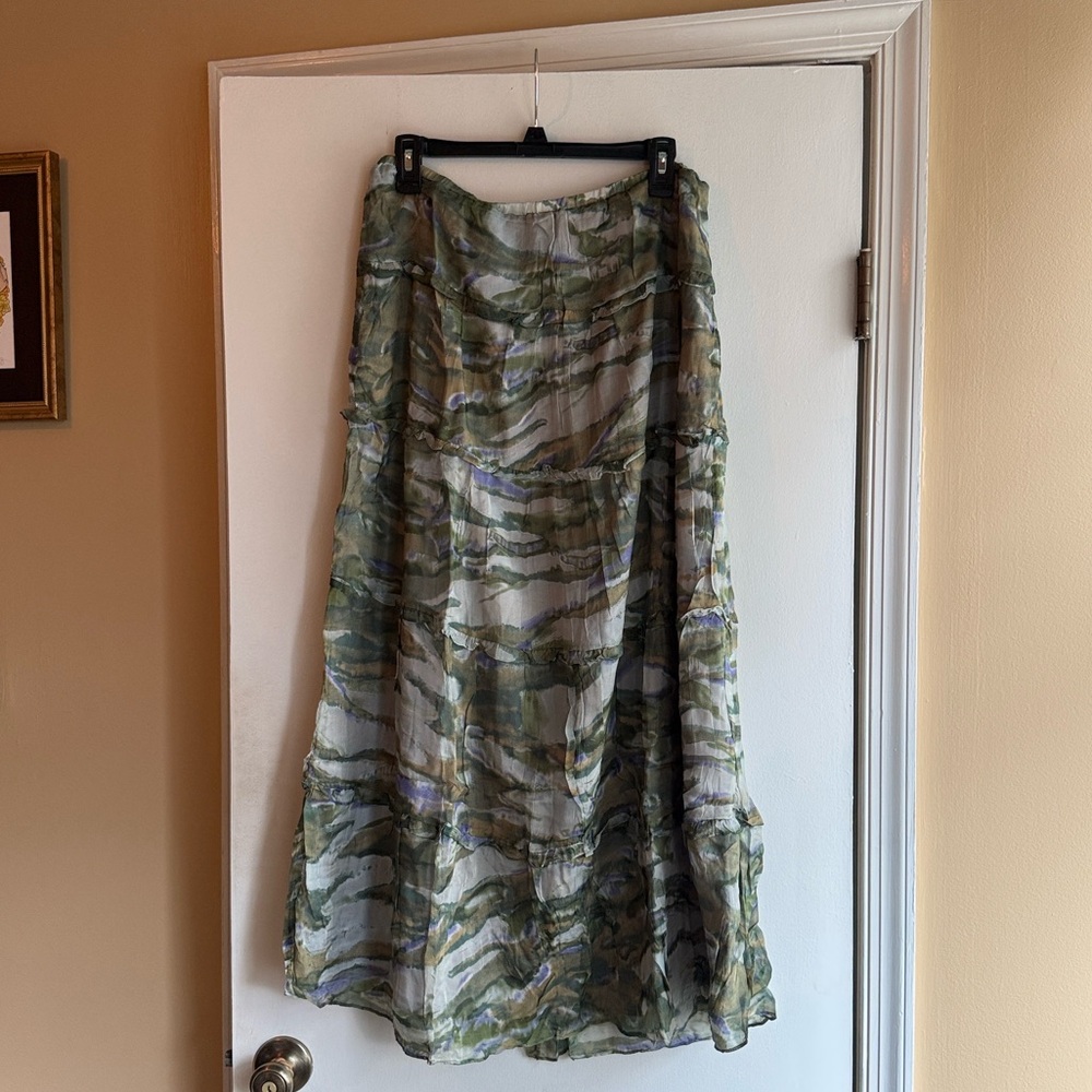 SUNDANCE: NWOT Shades of Green Skirt - Picture 2 of 8
